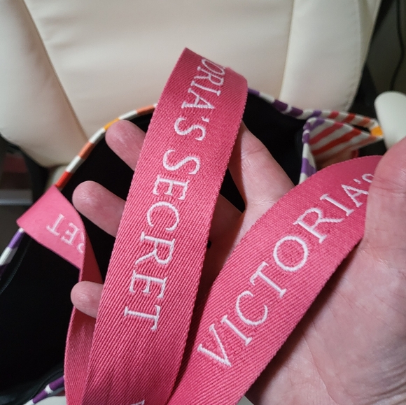 Victoria's Secret Special Edition Striped Weekender Tote - Picture 6 of 7